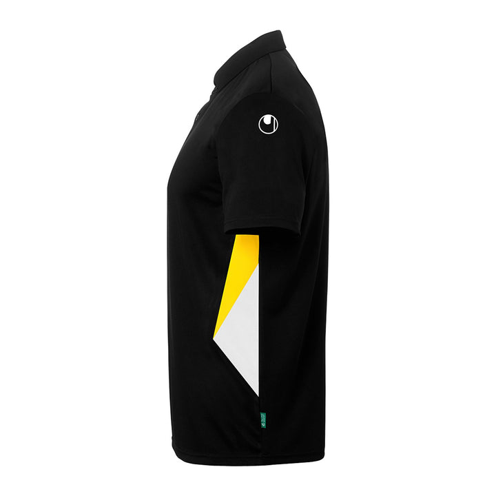 Uhlsport Equipe 29 Polo Shirt - schwarz/weiß/limonengelb