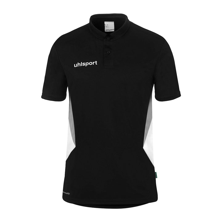 Uhlsport Equipe 29 Polo Shirt - schwarz/weiß/steingrau