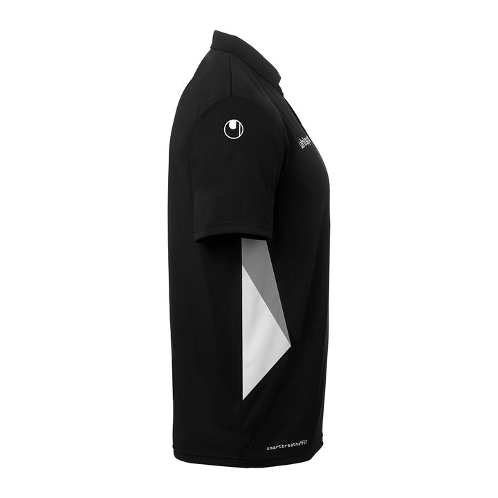 Uhlsport Equipe 29 Polo Shirt - schwarz/weiß/steingrau