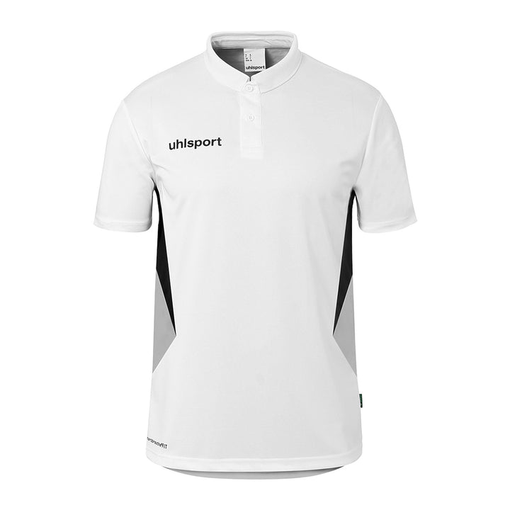Uhlsport Equipe 29 Polo Shirt - weiß/steingrau/schwarz