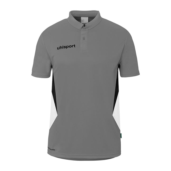 Uhlsport Equipe 29 Polo Shirt - steingrau/weiß/schwarz