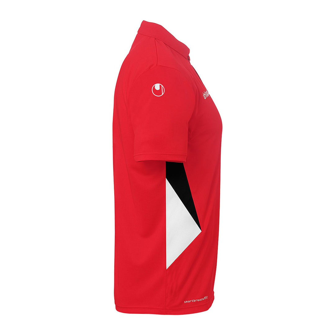 Uhlsport Equipe 29 Polo Shirt - rot/weiß/schwarz