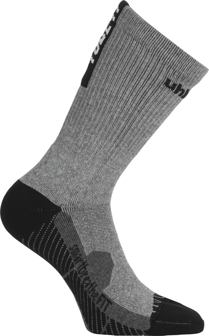 Uhlsport TUBE IT SOCKS - dark grey melange/schwarz