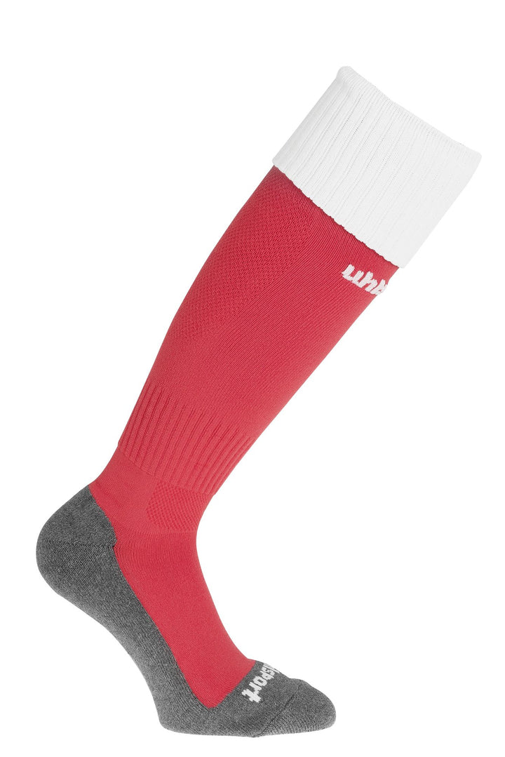 Uhlsport Club Stutzenstrumpf - rot/weiß