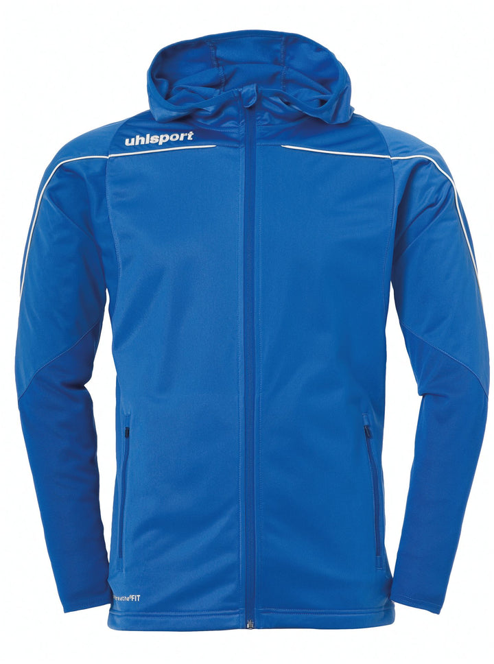 Uhlsport Stream 22 TRACK HOOD JACKET - azurblau/weiß