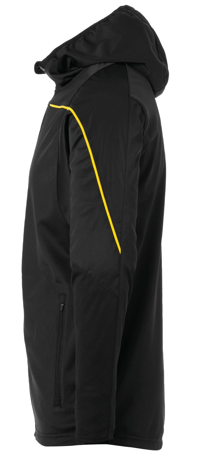 Uhlsport Stream 22 TRACK HOOD JACKET - schwarz/limonengelb