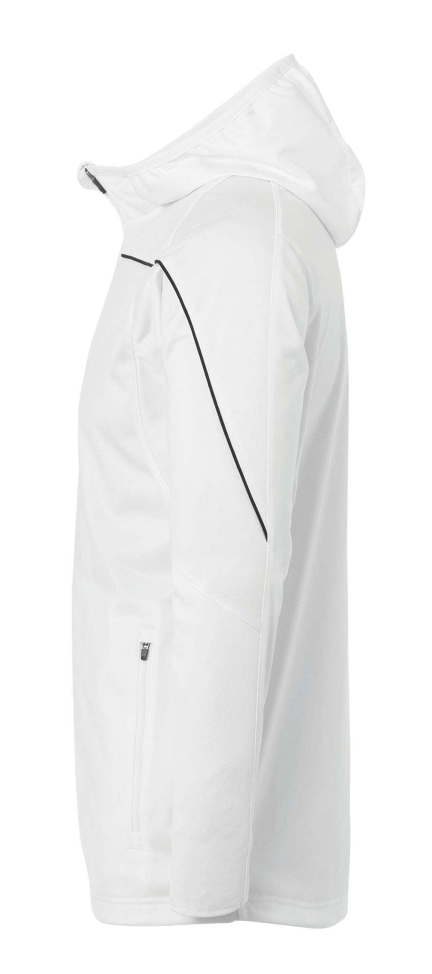 Uhlsport Stream 22 TRACK HOOD JACKET - weiß/schwarz