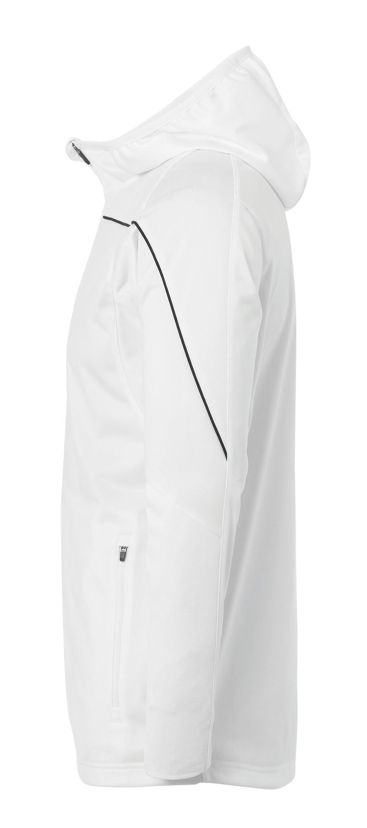 Uhlsport Stream 22 TRACK HOOD JACKET - weiß/schwarz