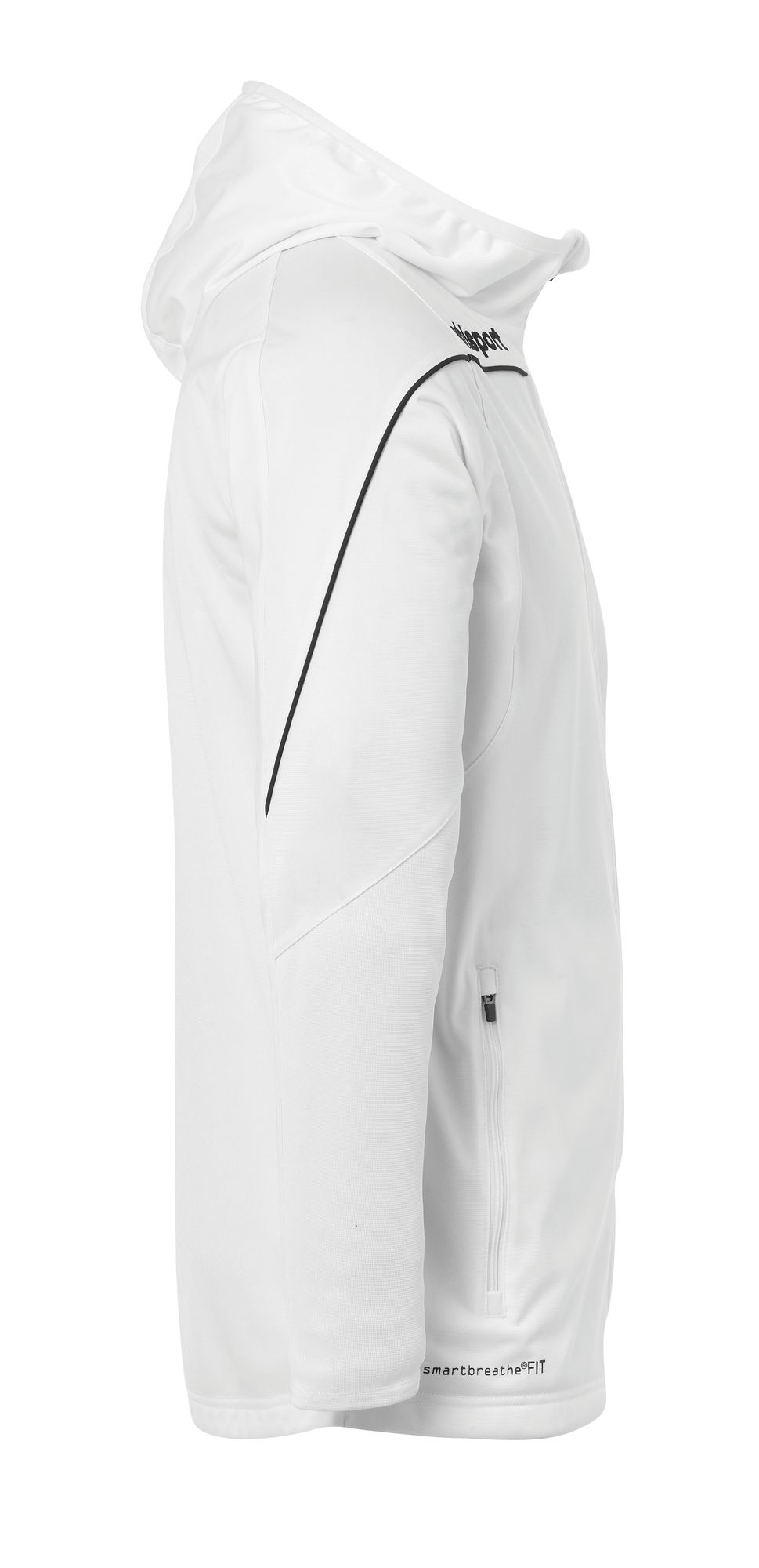 Uhlsport Stream 22 TRACK HOOD JACKET - weiß/schwarz