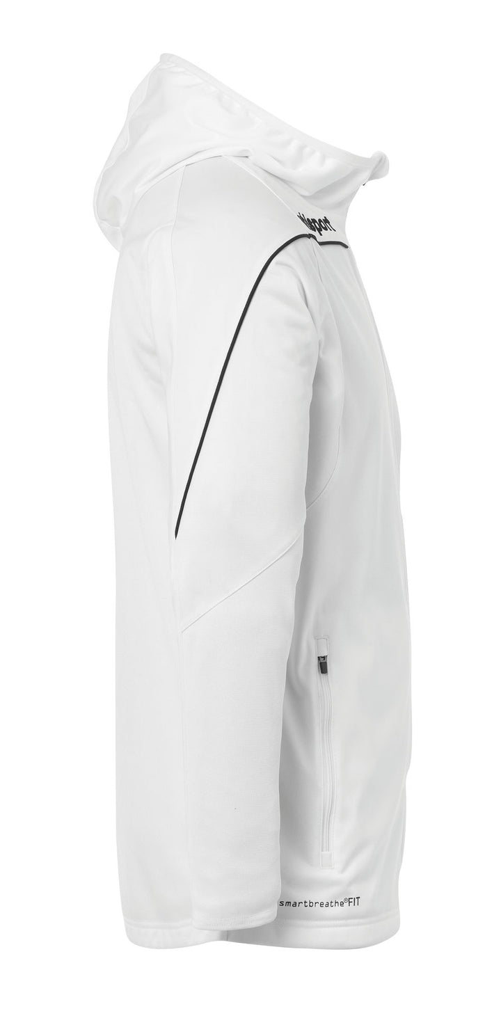 Uhlsport Stream 22 TRACK HOOD JACKET - weiß/schwarz