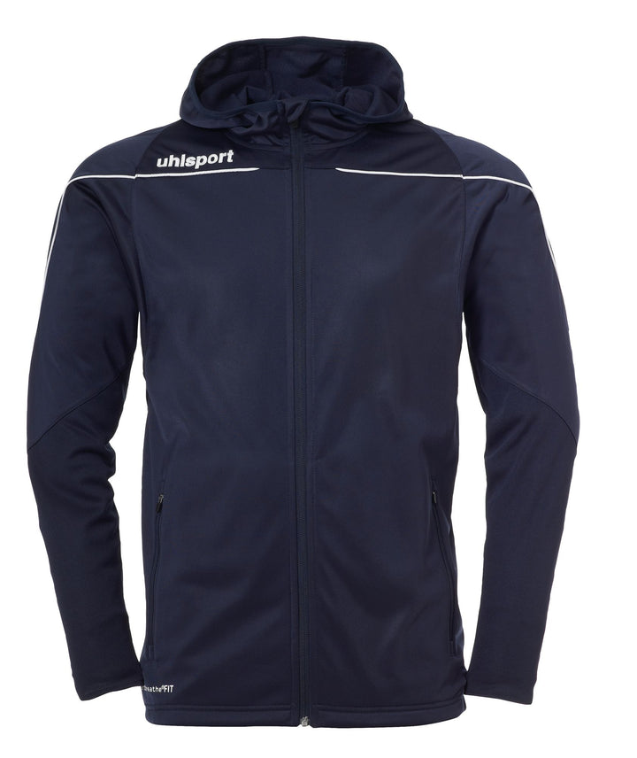 Uhlsport Stream 22 TRACK HOOD JACKET - marine/weiß