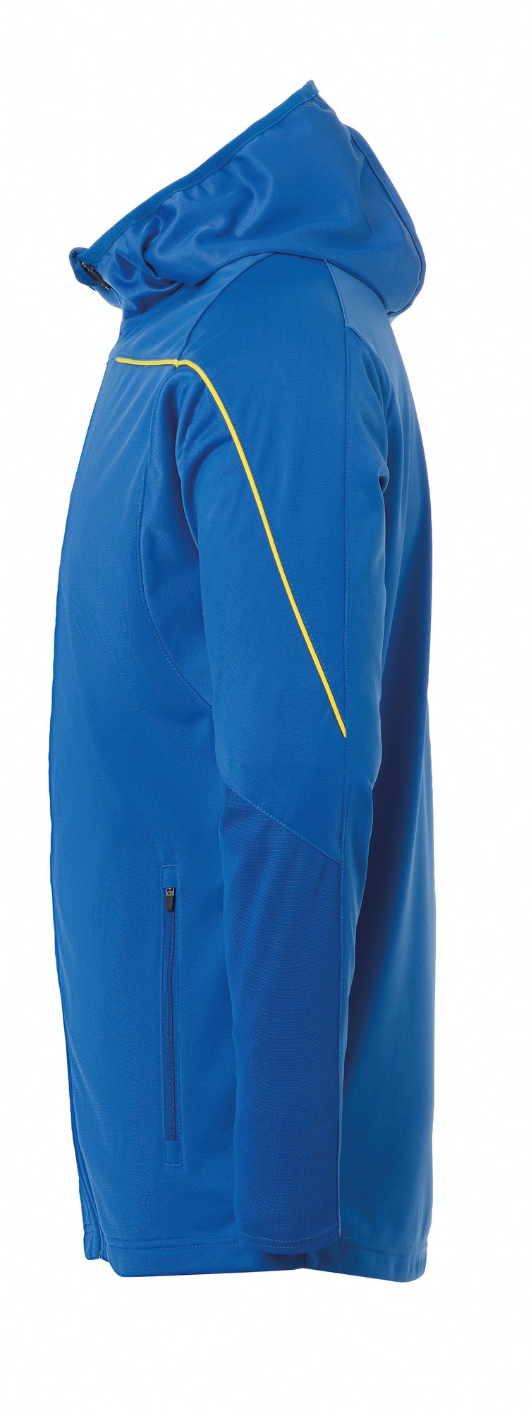 Uhlsport Stream 22 TRACK HOOD JACKET - azurblau/limonengelb