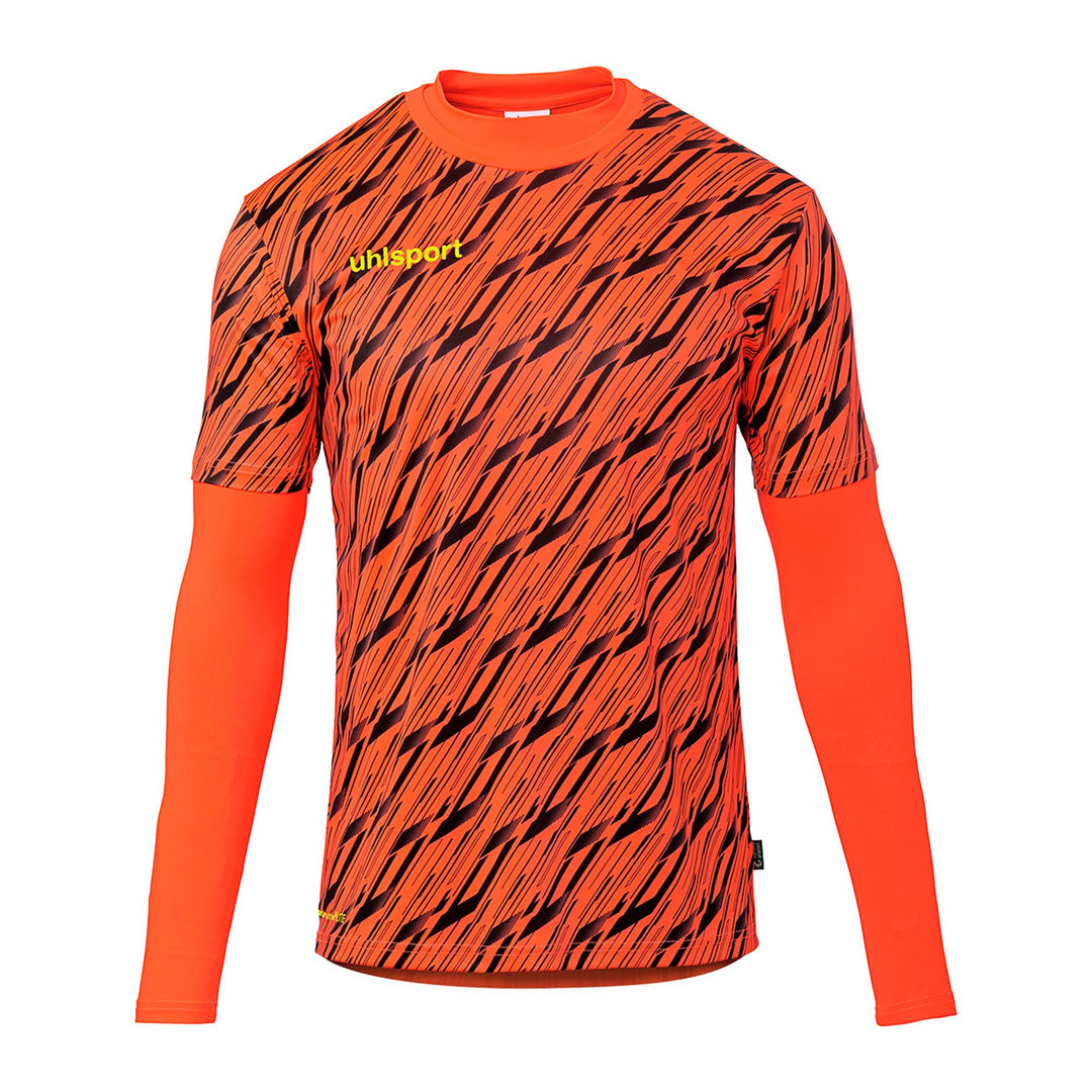 Uhlsport Progressive Torwart Set - fluo rot/schwarz/fluo gel