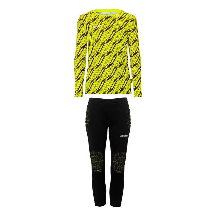 Uhlsport Progressive Torwart Set Junior - fluo gelb/schwarz