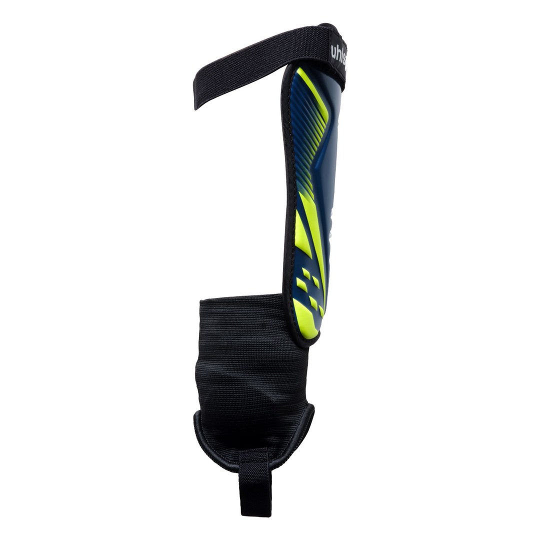 Uhlsport Tibia Plate Pro - marine/fluo gelb