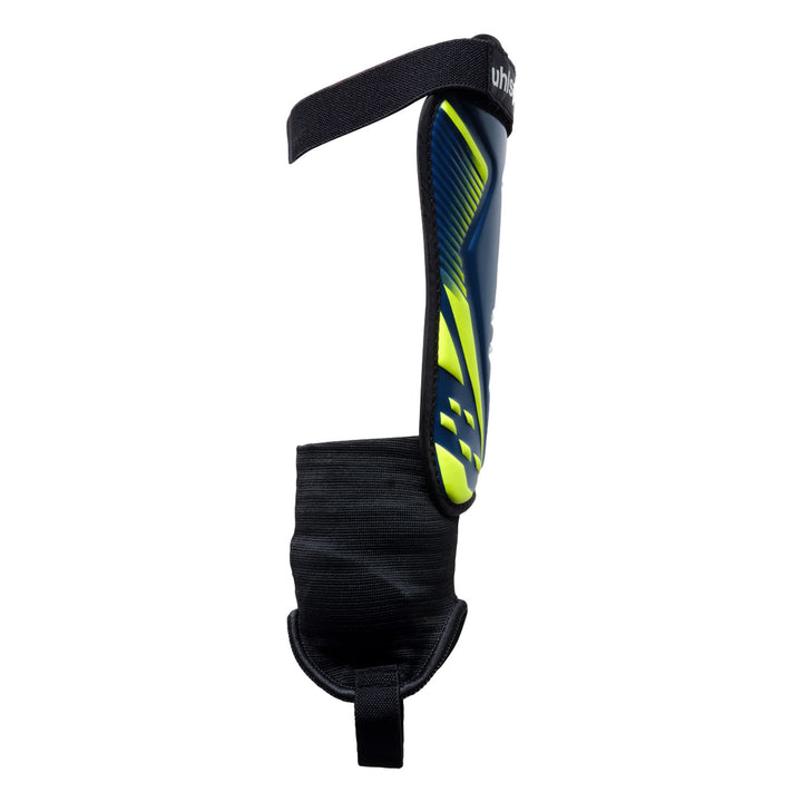 Uhlsport Tibia Plate Pro - marine/fluo gelb