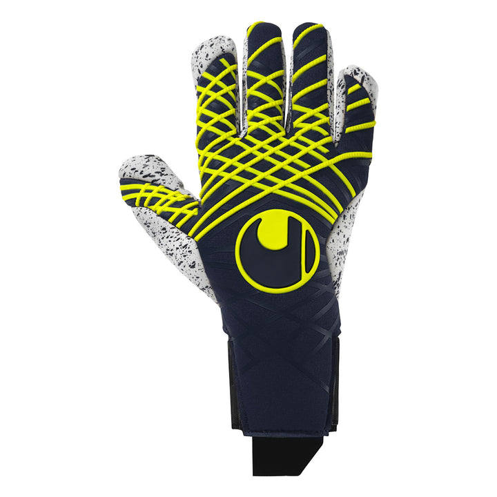 Uhlsport Prediction Supergrip+ Finger Surround - marine/weiß/fluo gelb
